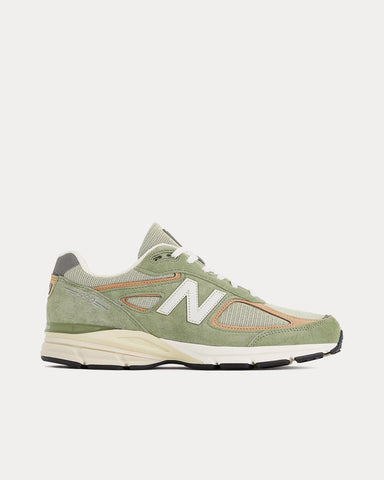 New Balance Made in USA 990v4 Olive / Incense Low Top Sneakers