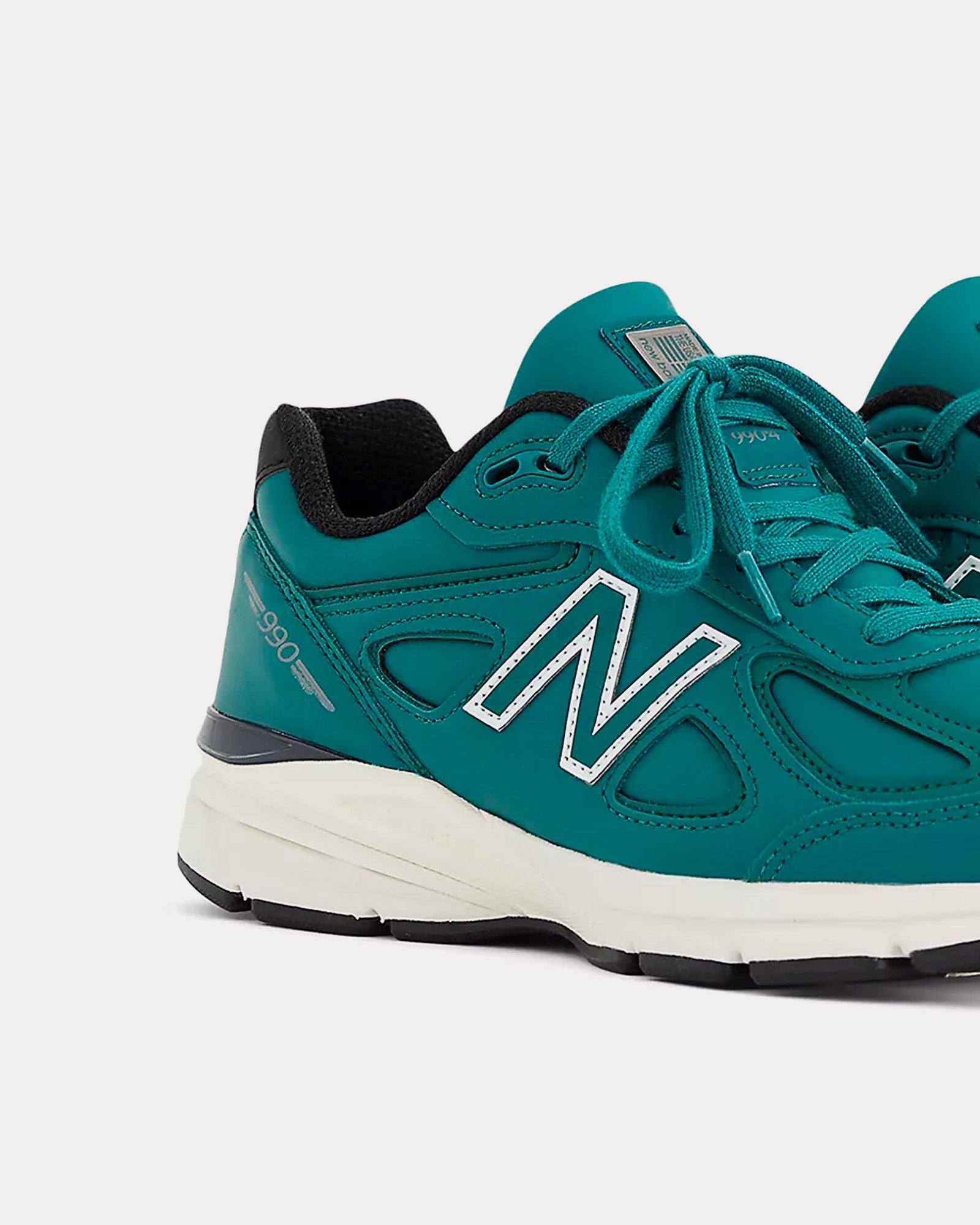 New Balance Made in USA 990v4 Teal / White Low Top Sneakers - 4