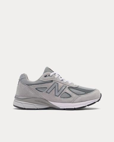 New Balance Made in USA 990v4 Core Grey / Silver Low Top Sneakers