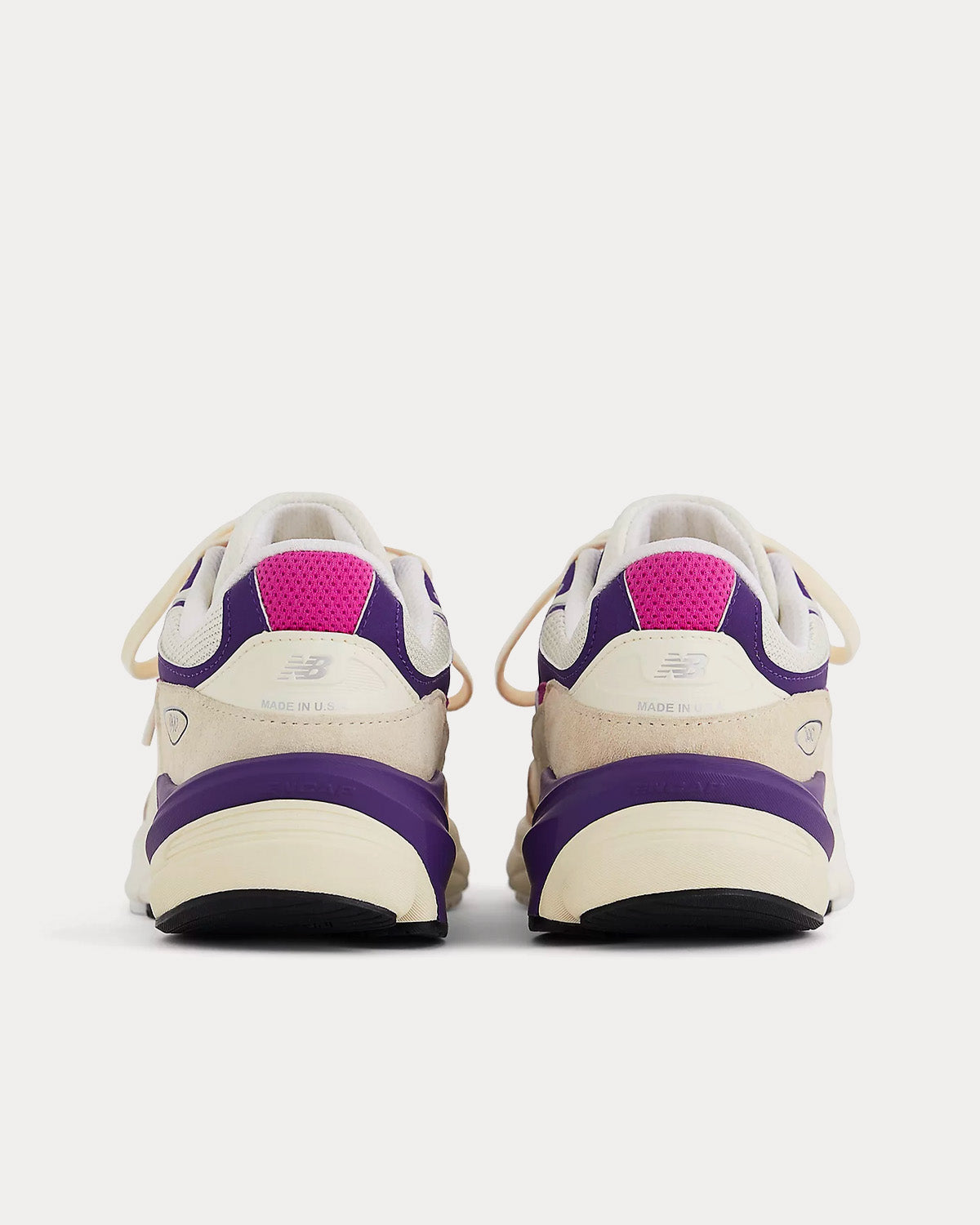 New Balance Made in USA 990v6 Limestone / Magenta Low Top Sneakers ...