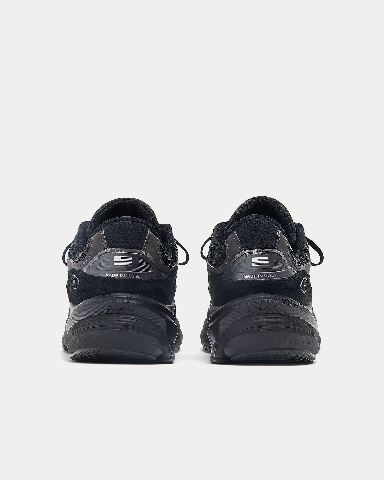 New Balance Made in USA 990v6 Triple Black Low Top Sneakers 
