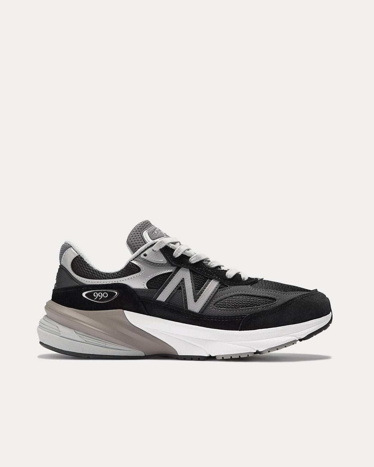 New Balance Made in USA 990v6 Black / White Low Top Sneakers - 1