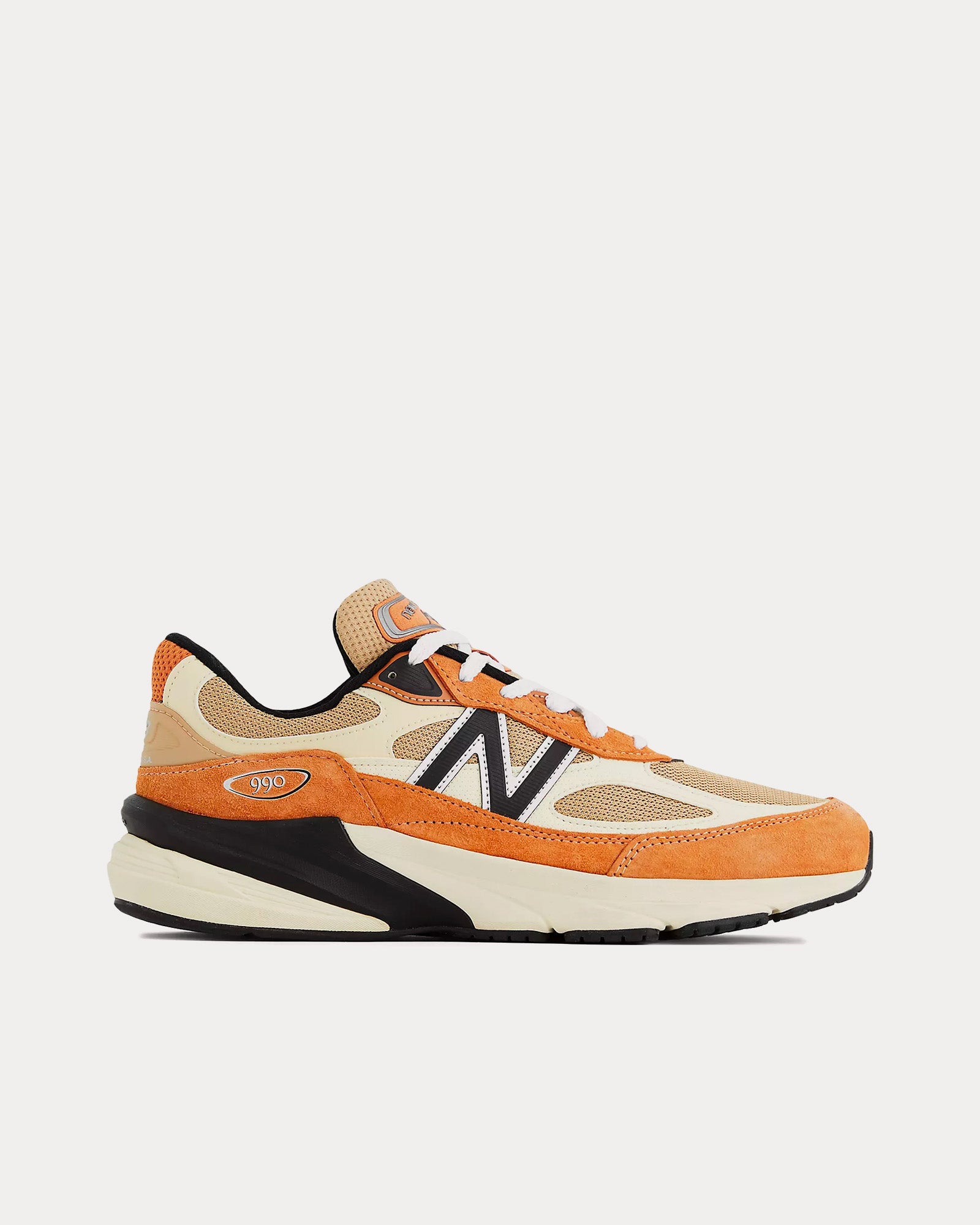 New Balance Made in USA 990v6 Sepia / Orange Low Top Sneakers - 1