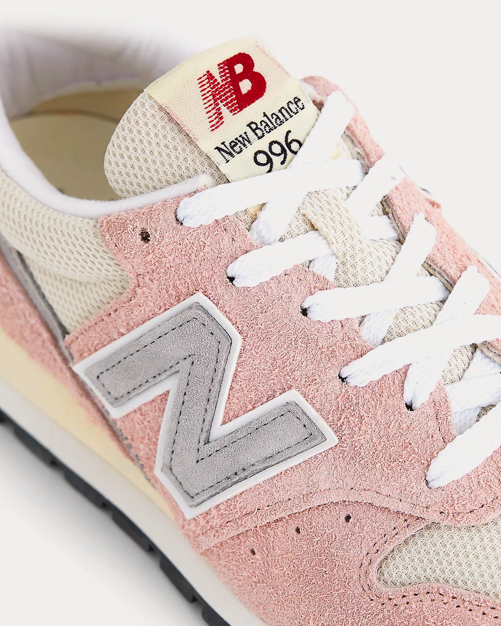 New Balance Made in USA 996 Pink Haze / Silver Low Top Sneakers - 6