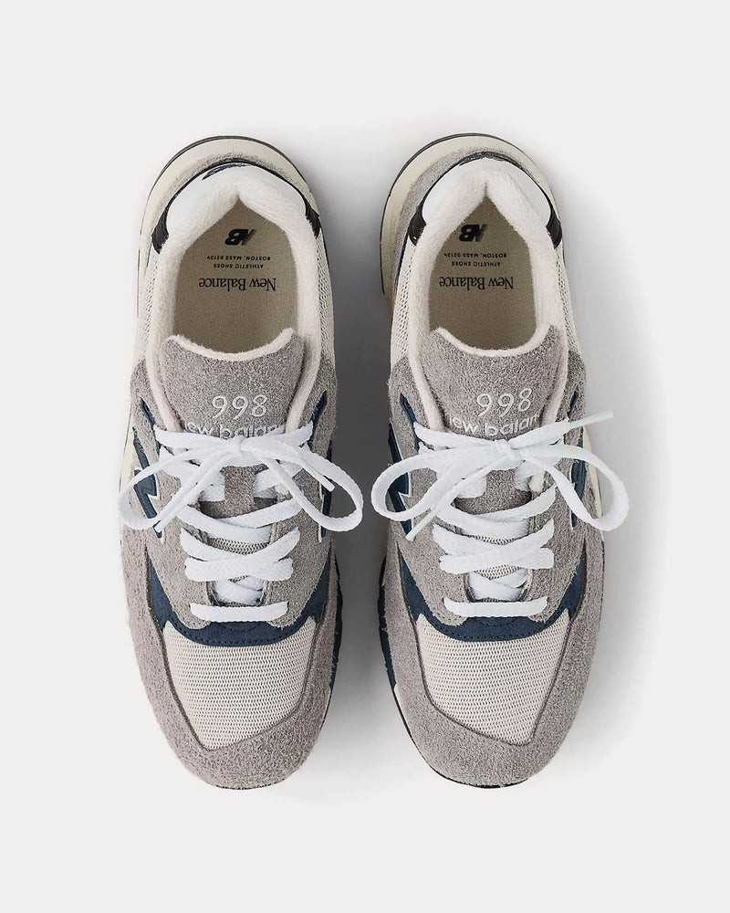 New Balance Made in USA 998 'Grey Day' Marblehead / Vintage Indigo Low Top Sneakers - 2