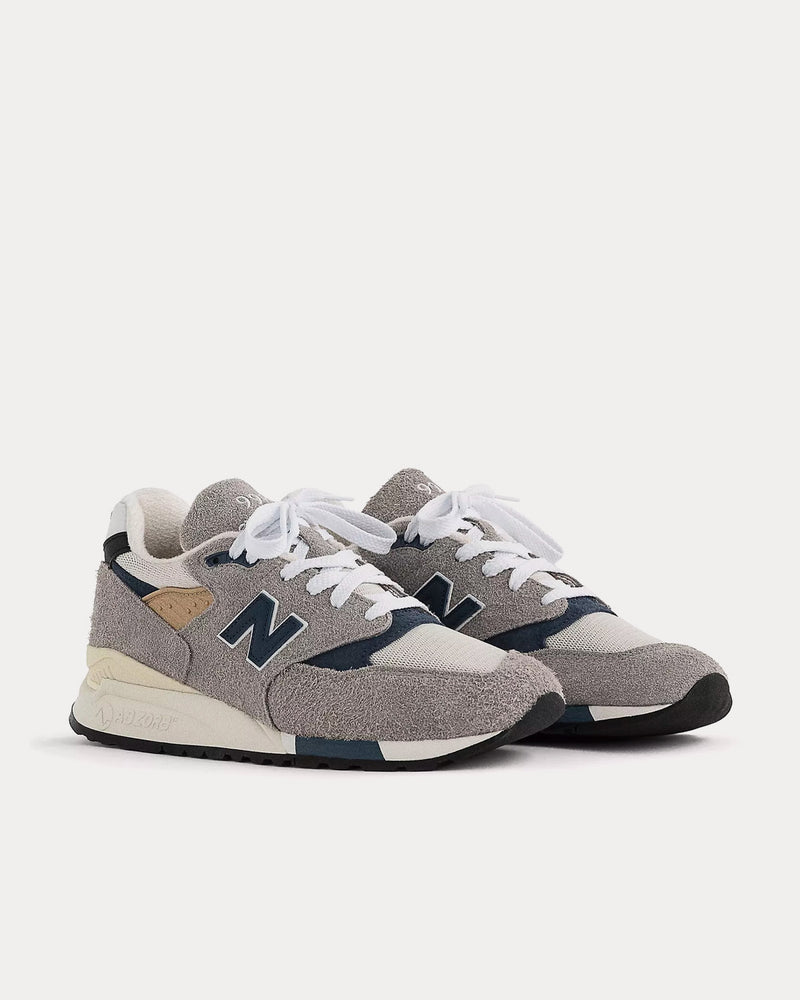 New Balance Made in USA 998 'Grey Day' Marblehead / Vintage Indigo Low Top Sneakers - 3