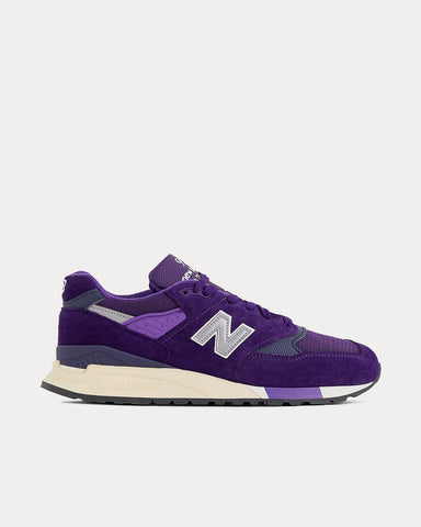 New Balance Made in USA 998 Plum / Silver Low Top Sneakers