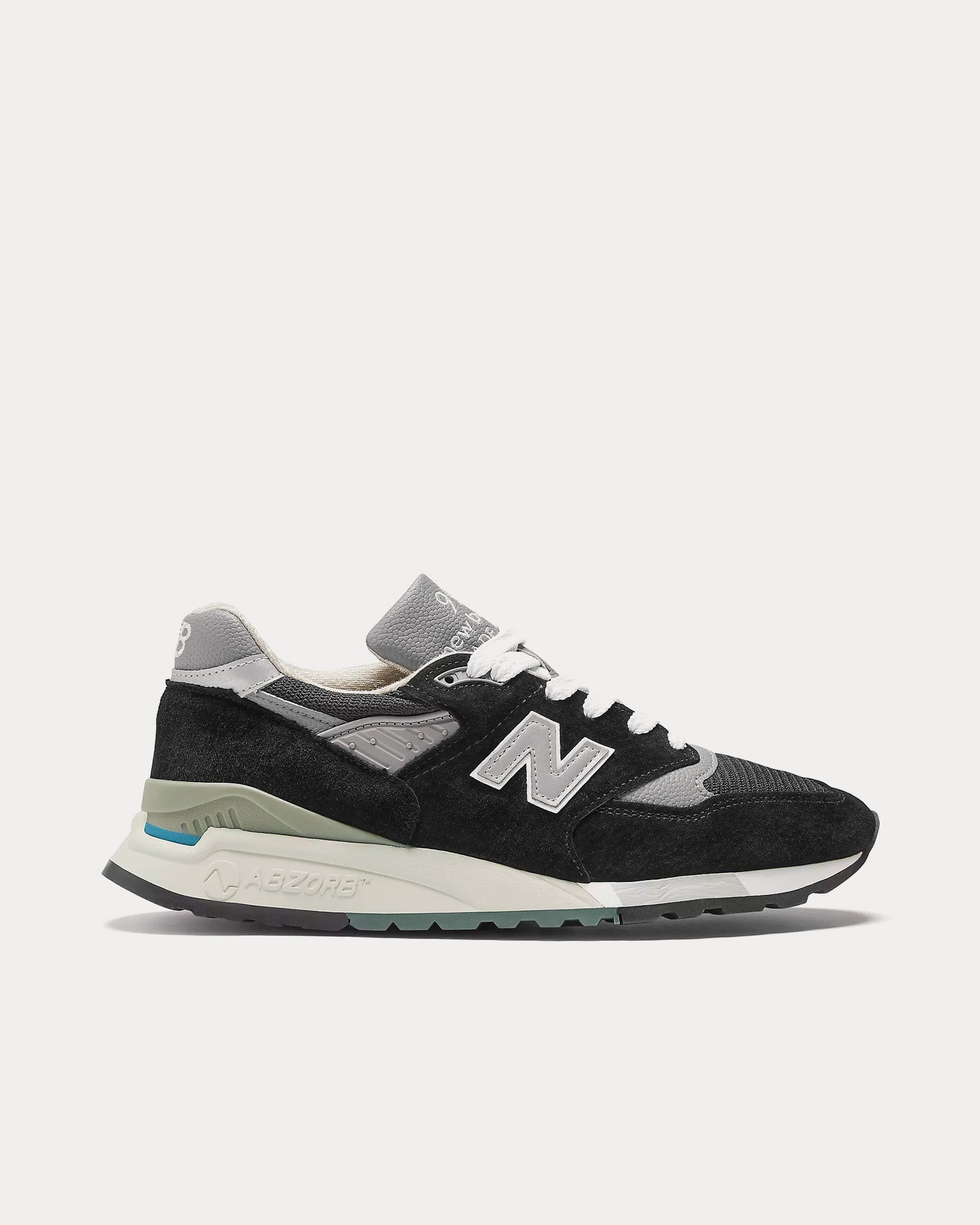 New Balance Made in USA 998 Black Silver Low Top Sneakers Black New Balance US US