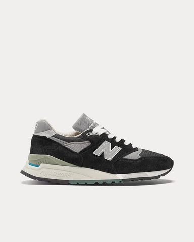 New Balance Made in USA 998 Black / Silver Low Top Sneakers