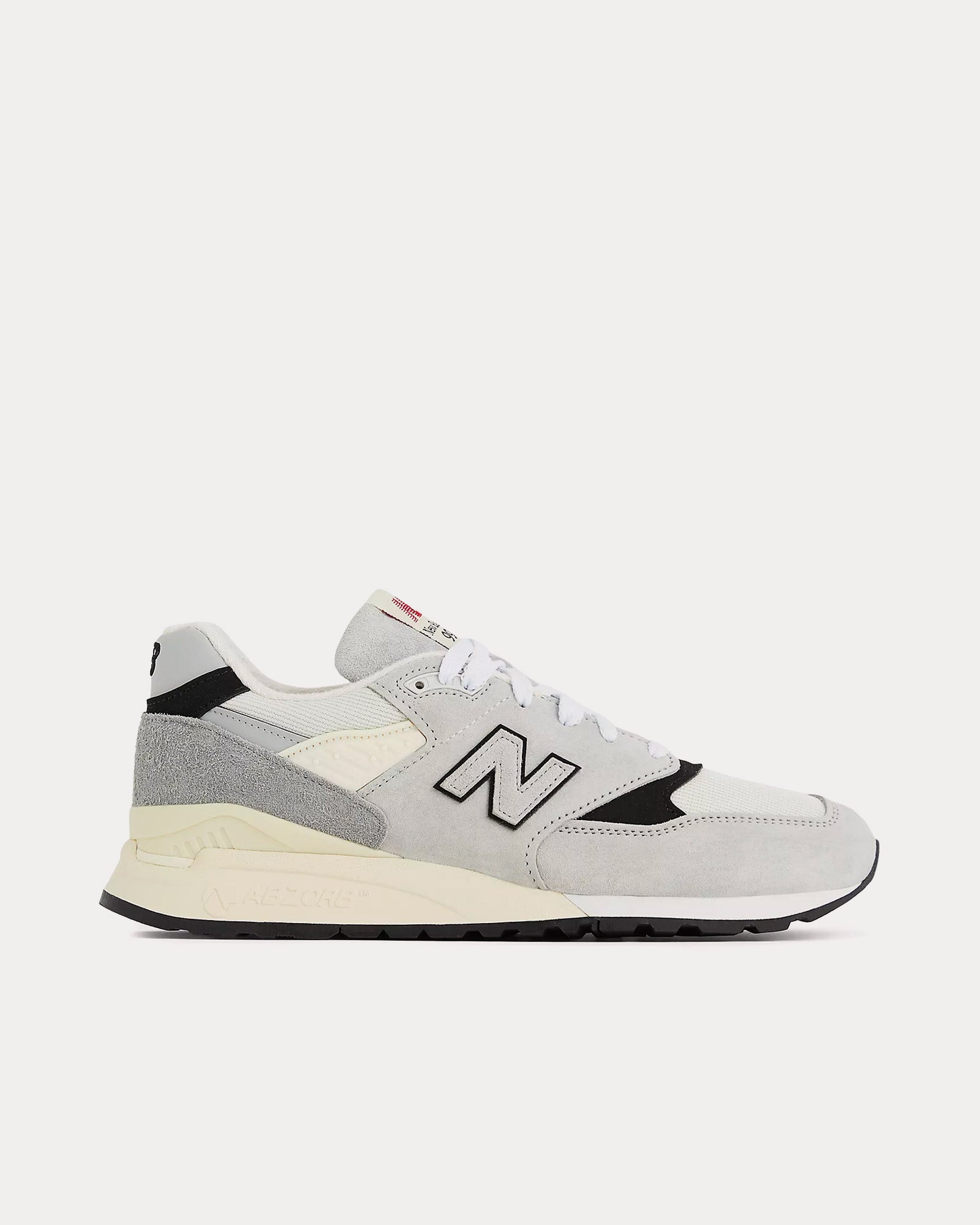 New Balance Made in USA 998 Grey / Black Low Top Sneakers - 1