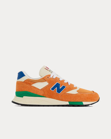 New Balance Made in USA 998 Orange / Royal Low Top Sneakers