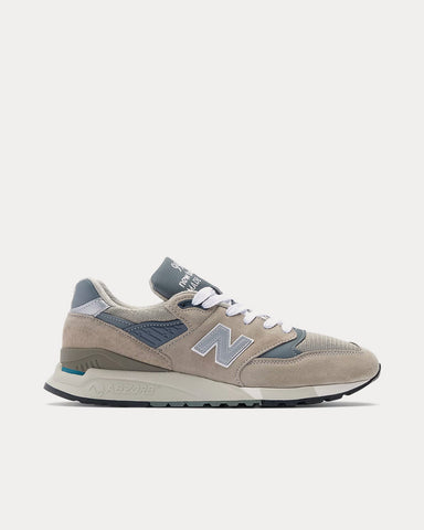 New Balance Made in USA 998 Core Grey / Silver Low Top Sneakers