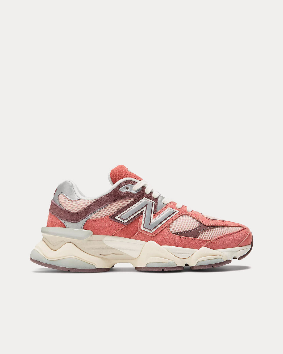 New Balance 9060 Mineral red / Truffle / Rain Cloud Low Top Sneakers - 1