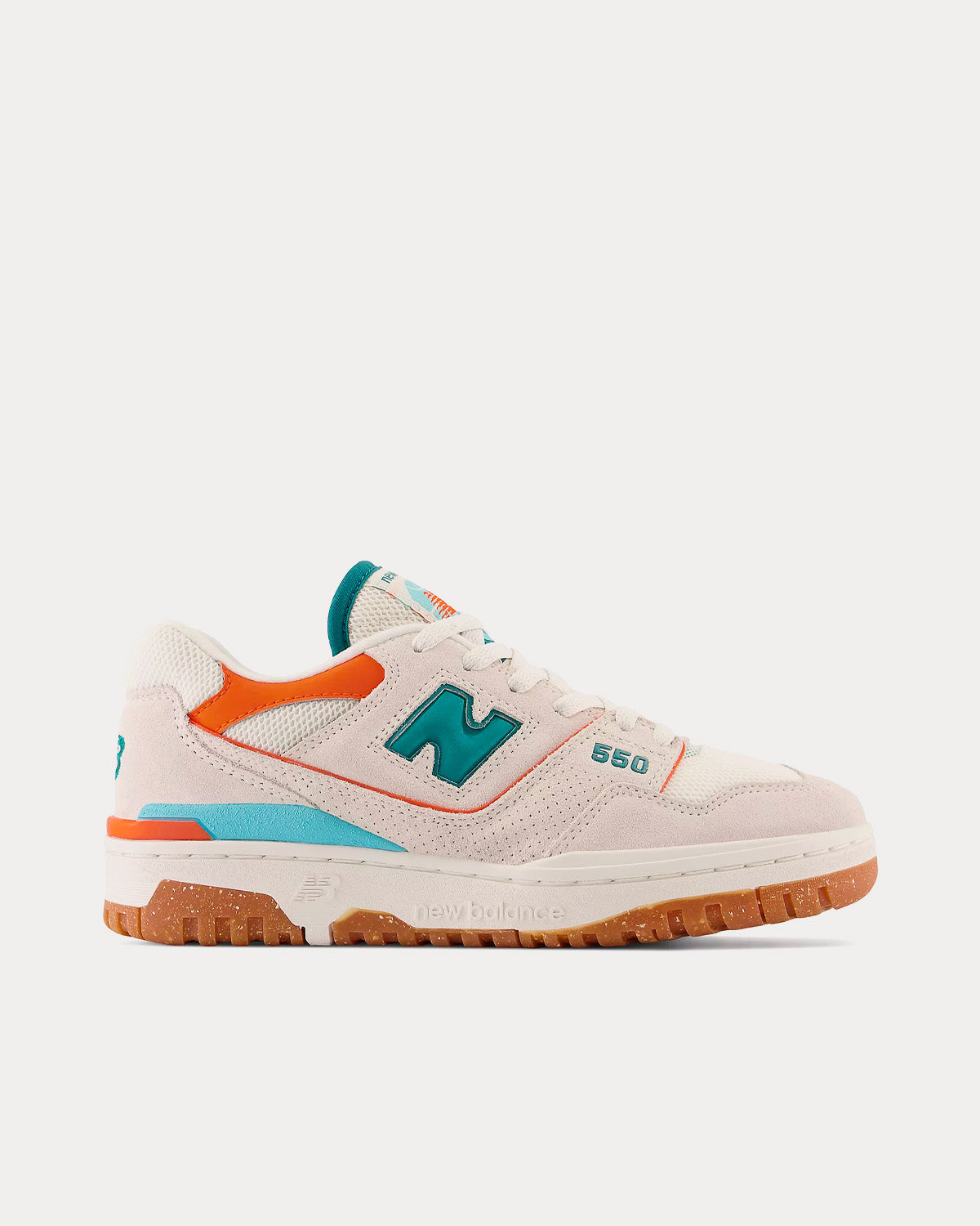 New Balance 550 Sea Salt / Verdigris / Poppy Low Top Sneakers - 1