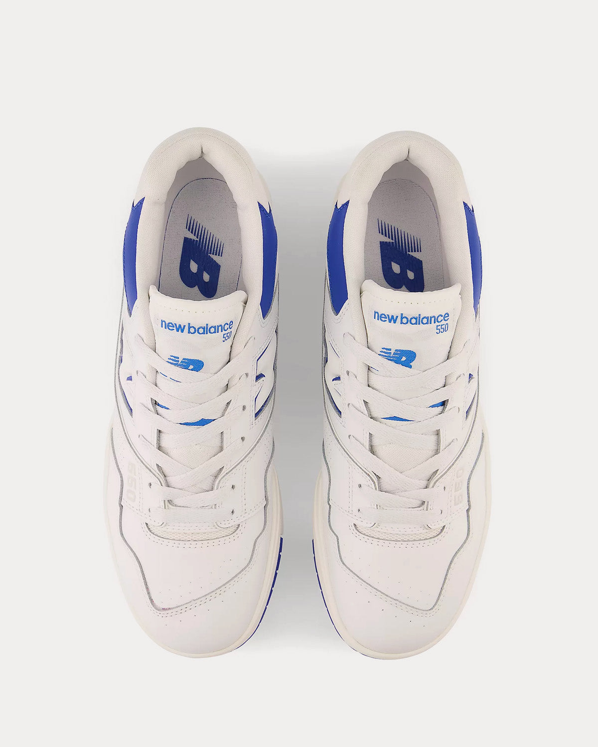 New Balance 550 White / Cobalt / Summer Fog Low Top Sneakers - 2