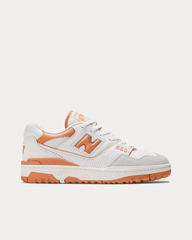 New Balance 550 White / Sepia / Rain Cloud Low Top Sneakers