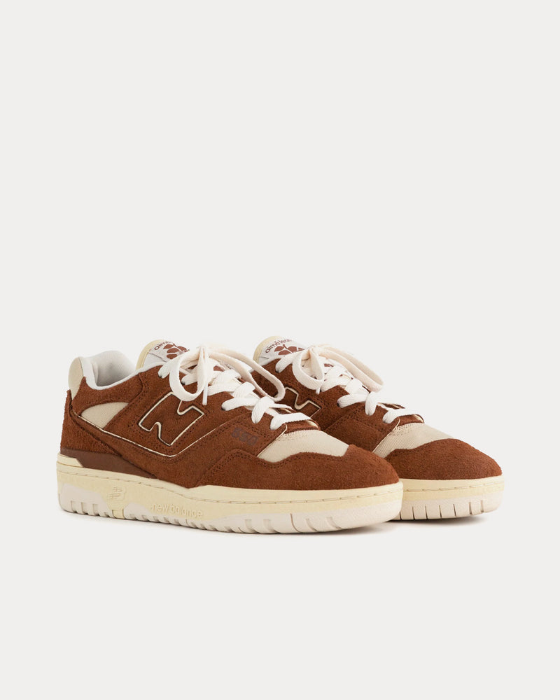 New Balance x Aime Leon Dore P550 Basketball Oxfords Brown Low Top Sneakers - 2