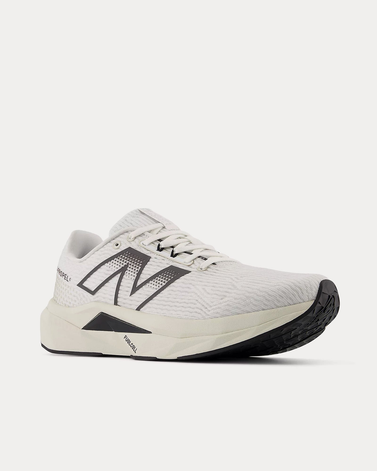 New Balance FuelCell Propel v5 White/ Black Cement / Linen Running Shoes - 3