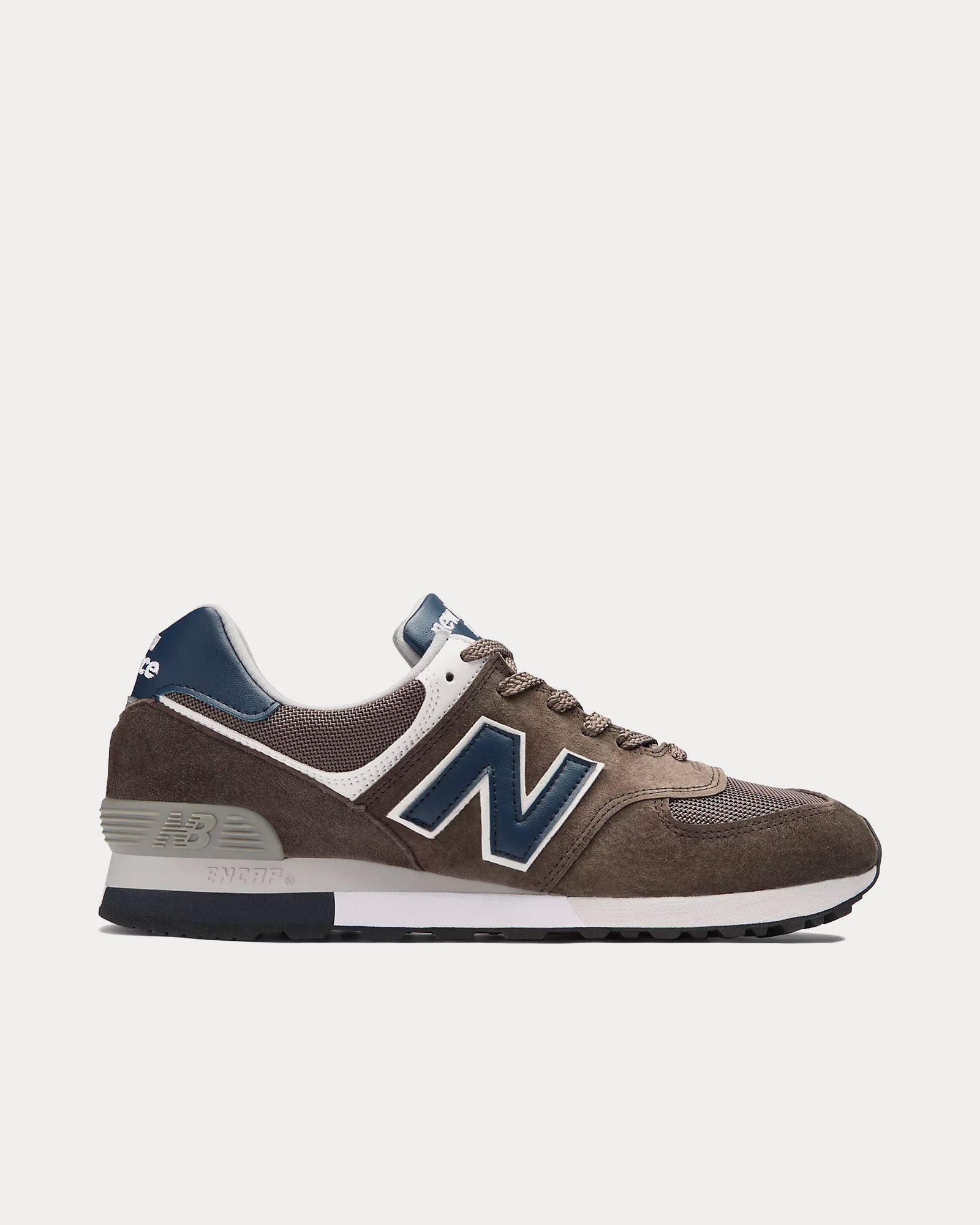 New Balance MADE in UK 576 Morel / Navy Blazer / Vaporous Gray Low Top Sneakers - 1