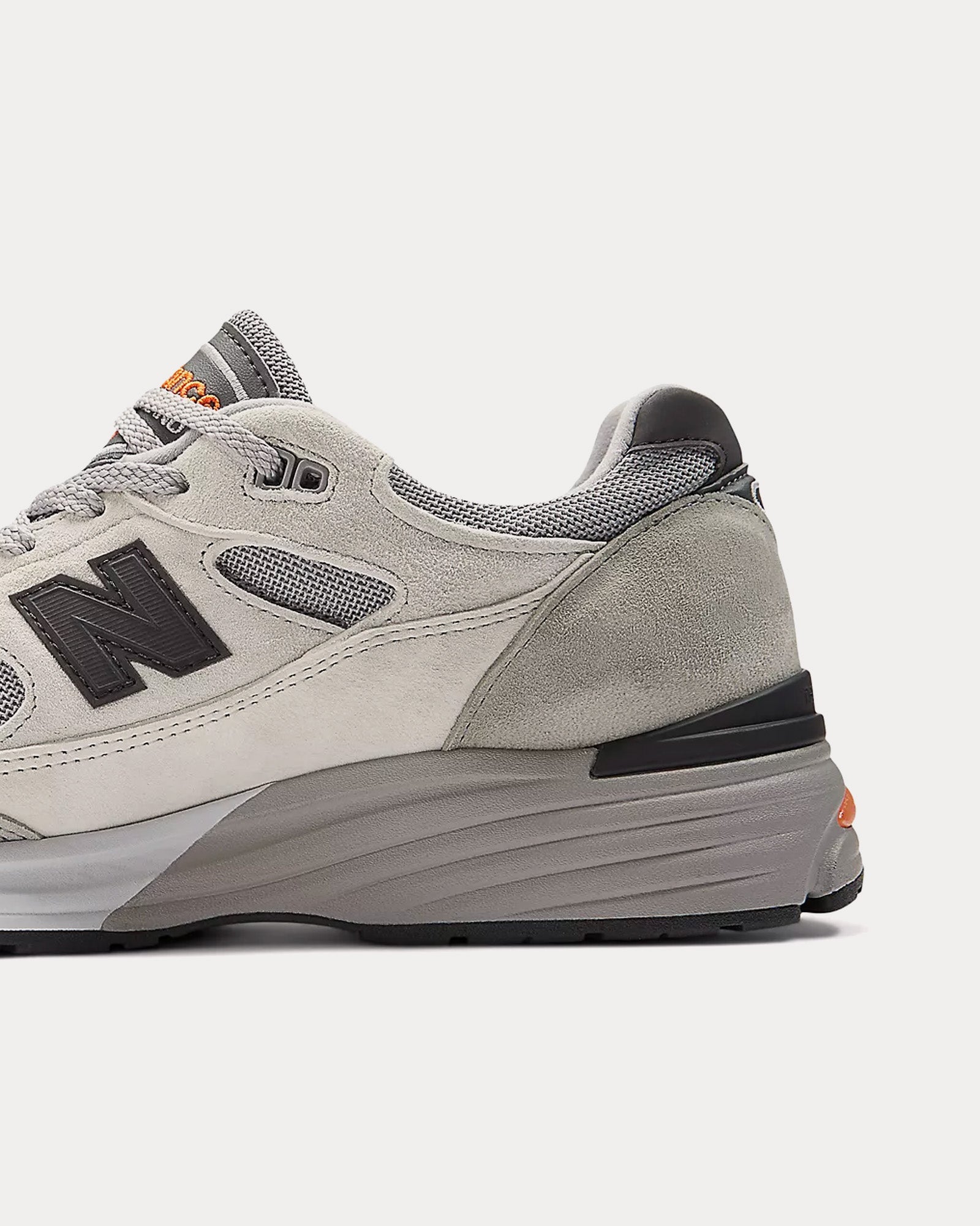 New Balance MADE in UK 991v2 'Winter Flare' Pelican / Abbey Stone / Persimmon Orange Low Top Sneakers - 5