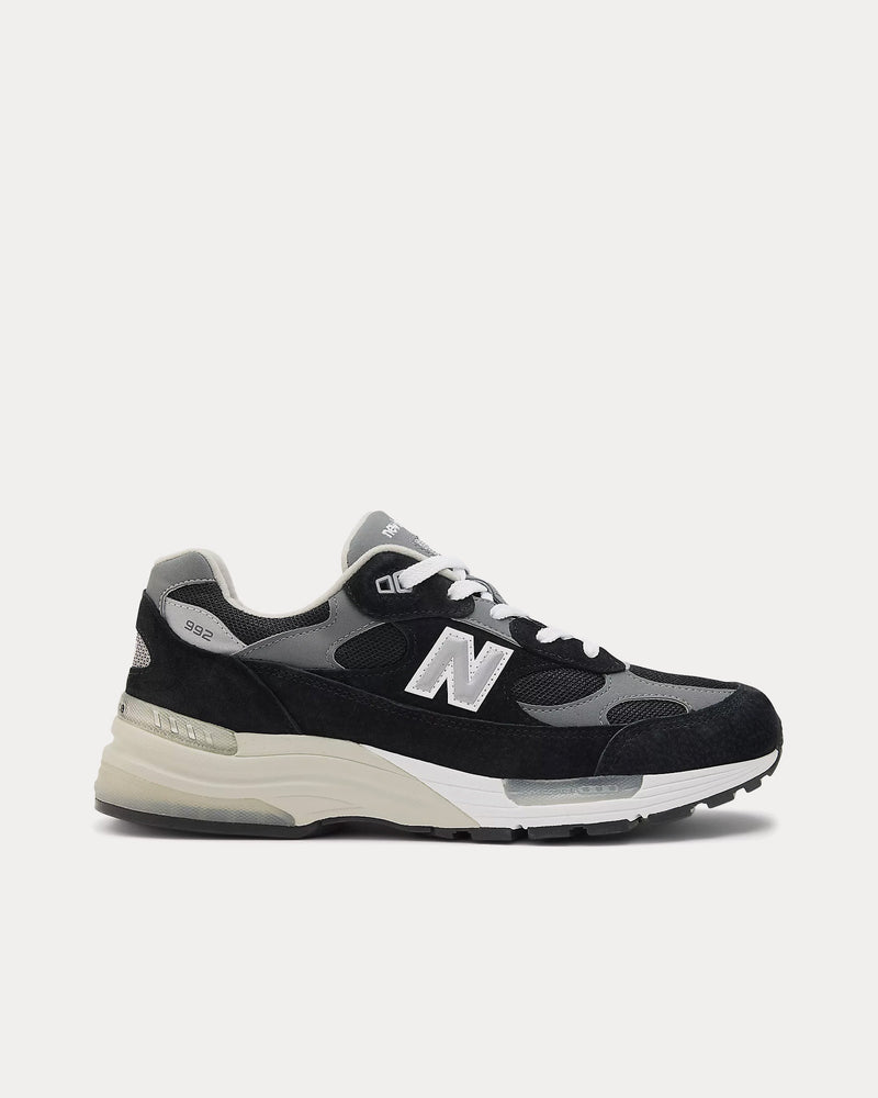 New Balance Made in USA 992 Core Black / Grey / Silver Metalic Low Top Sneakers - 1