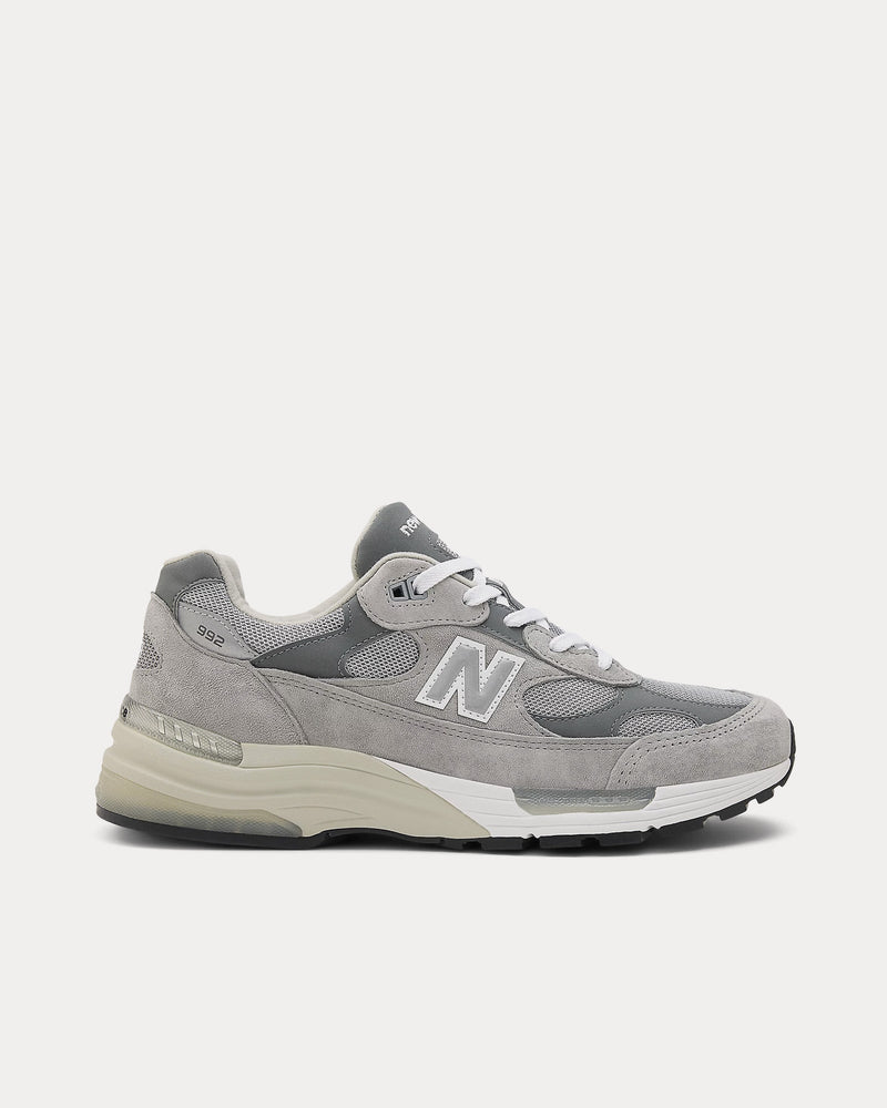 New Balance Made in USA 992 Core Grey / Silver Metalic Low Top Sneakers - 1