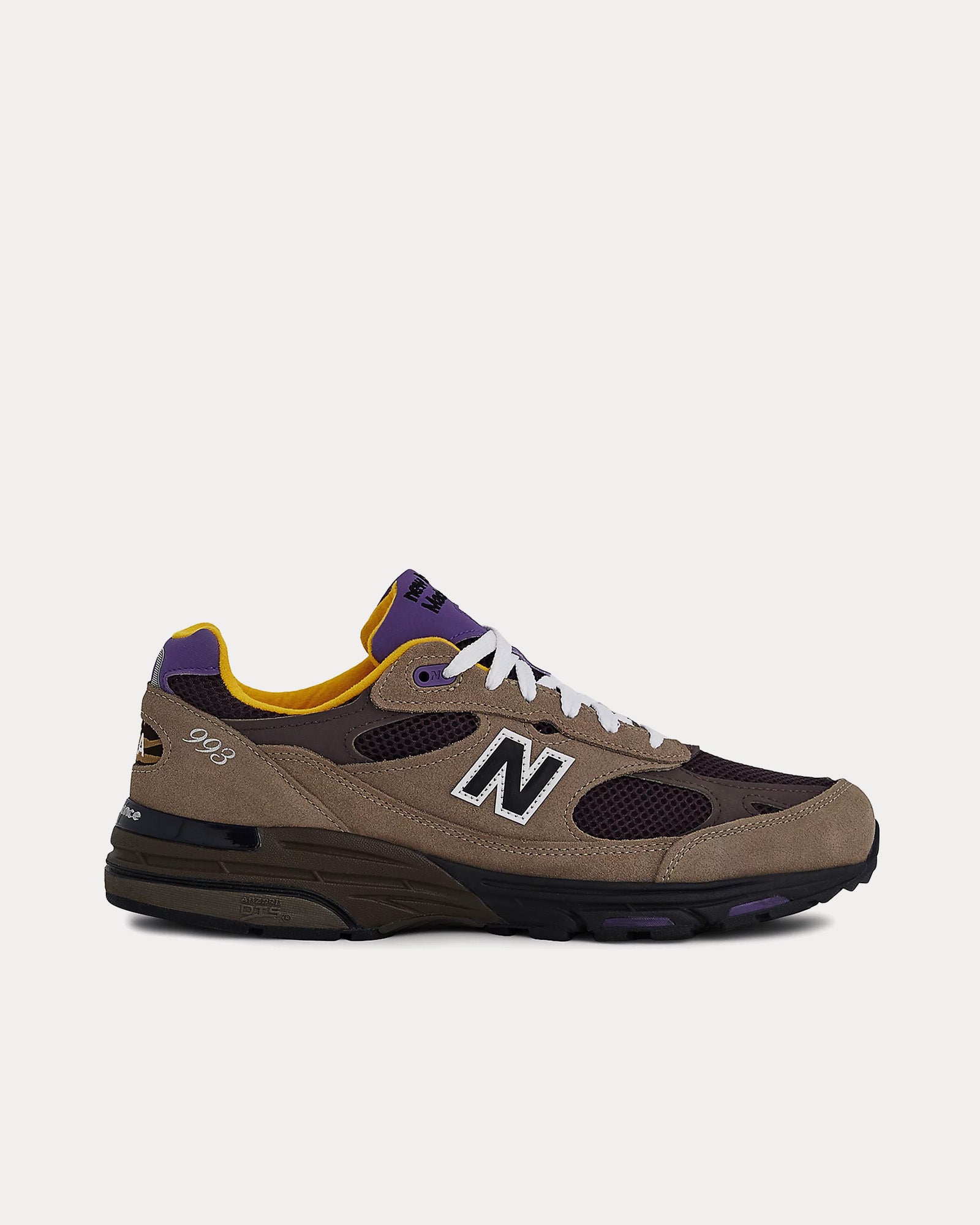 New Balance Made in USA 993 Mushroom / Midnight Violet Low Top Sneakers - 1