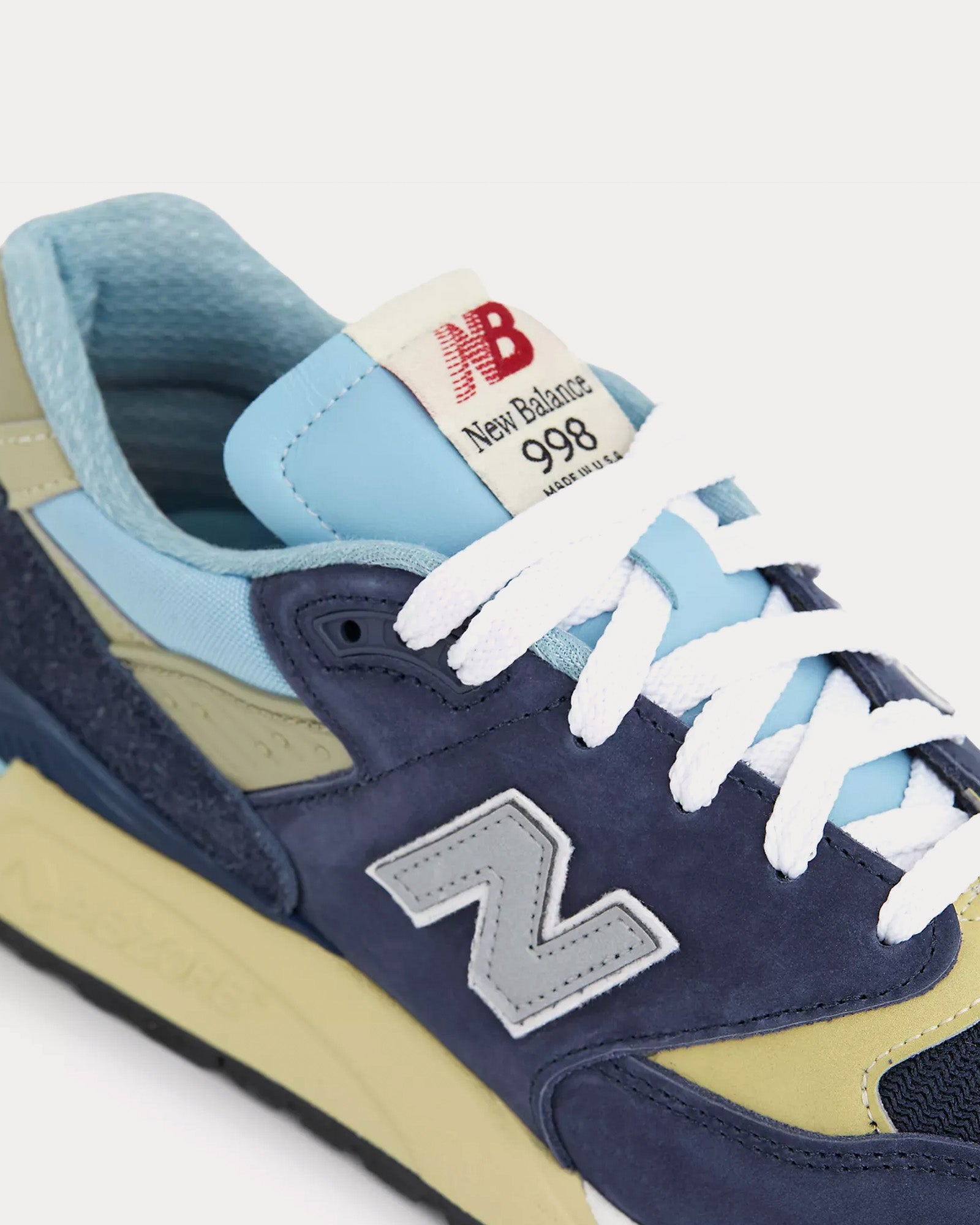 New Balance Made in USA 998 NB Navy / Chrome Blue Low Top Sneakers - 5