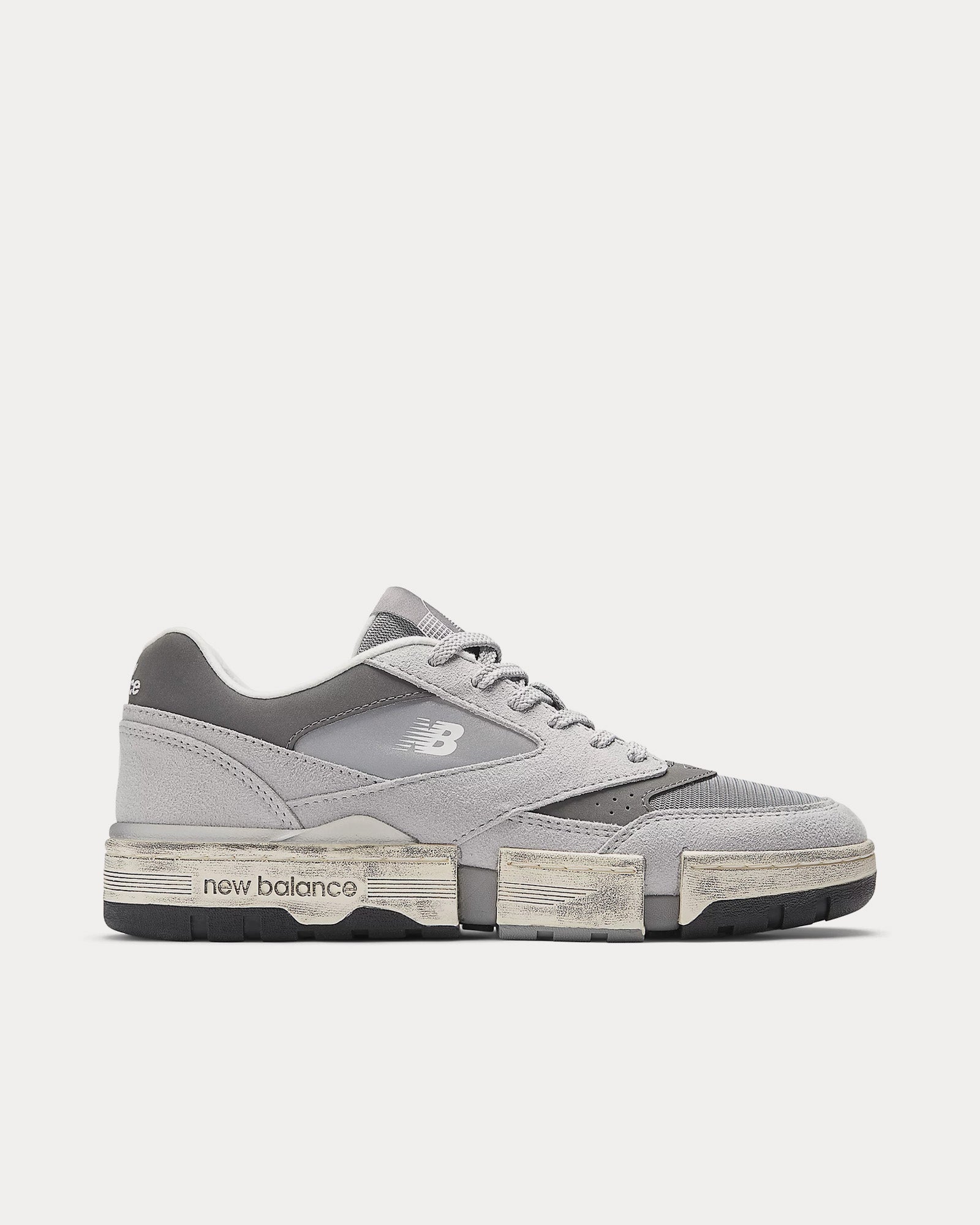 New Balance x MSFTrep 0.01 Grey / White Low Top Sneakers - 1