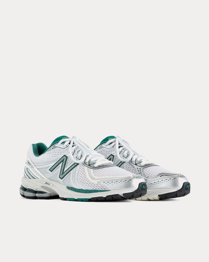 New Balance x Aime Leon Dore 860v2 White / Green Low Top Sneakers - 2