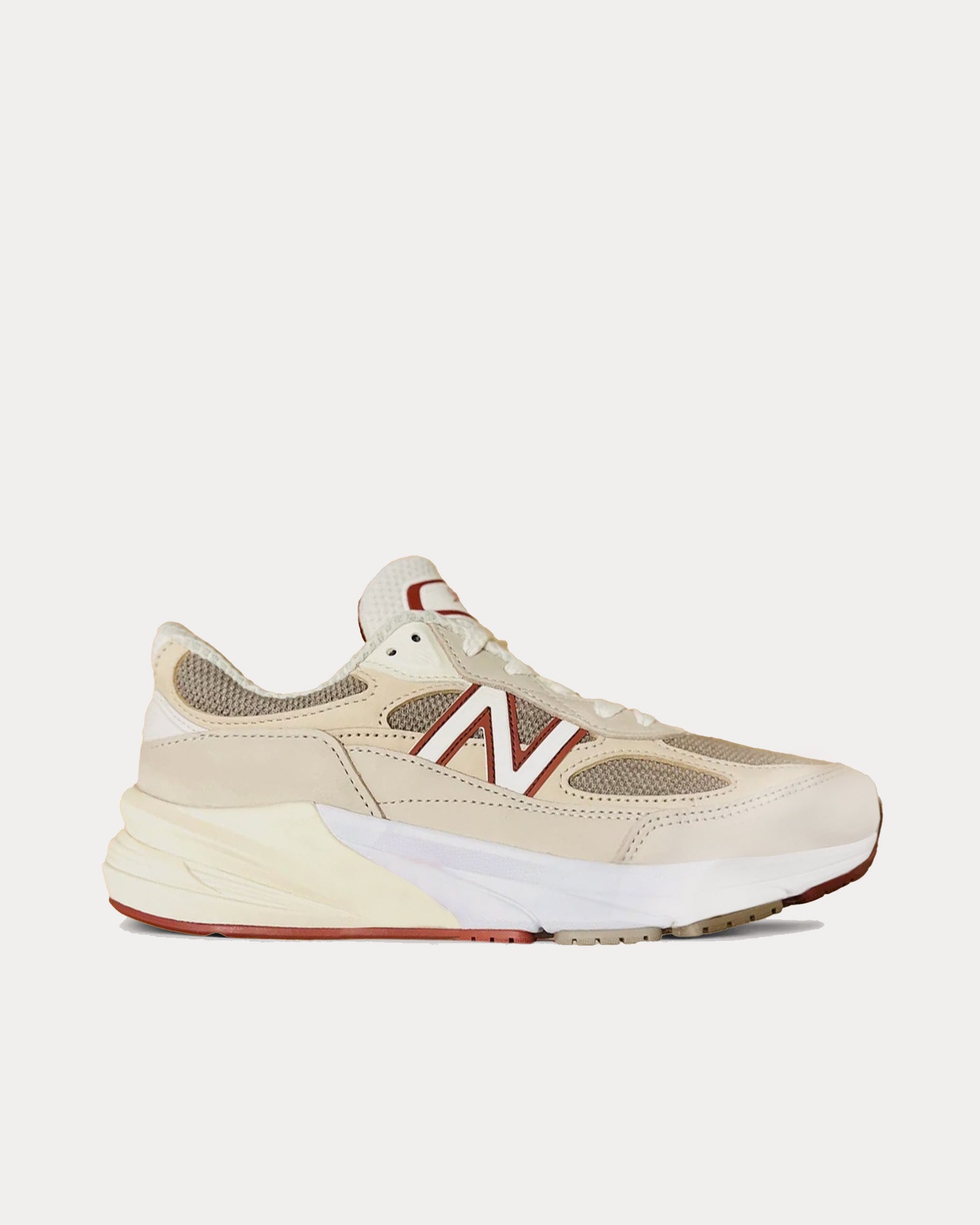 New Balance x Loro Piana 990v6 Beige Low Top Sneakers - 1