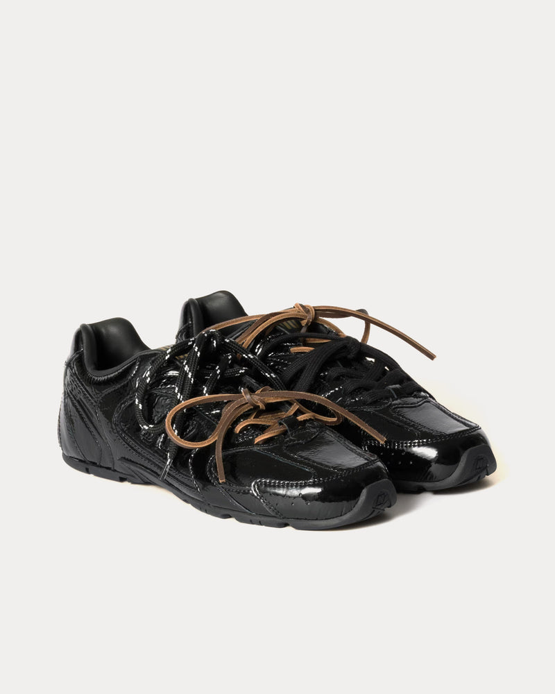 New Balance x Miu Miu 530 SL Patent Leather Black Low Top Sneakers - 3