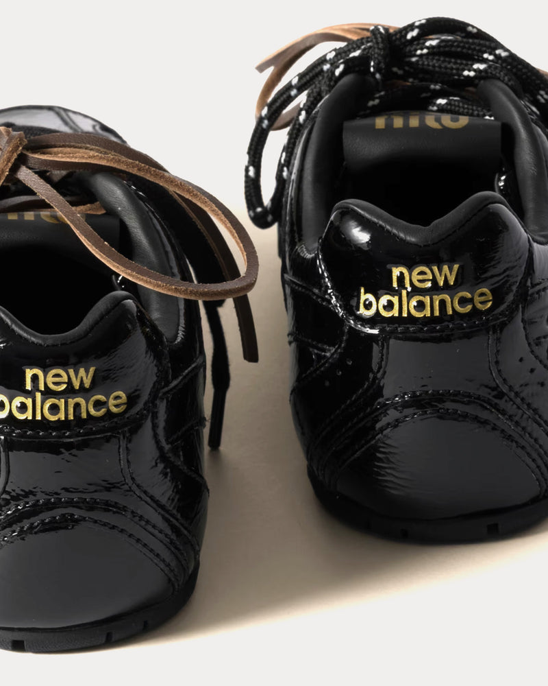 New Balance x Miu Miu 530 SL Patent Leather Black Low Top Sneakers - 4