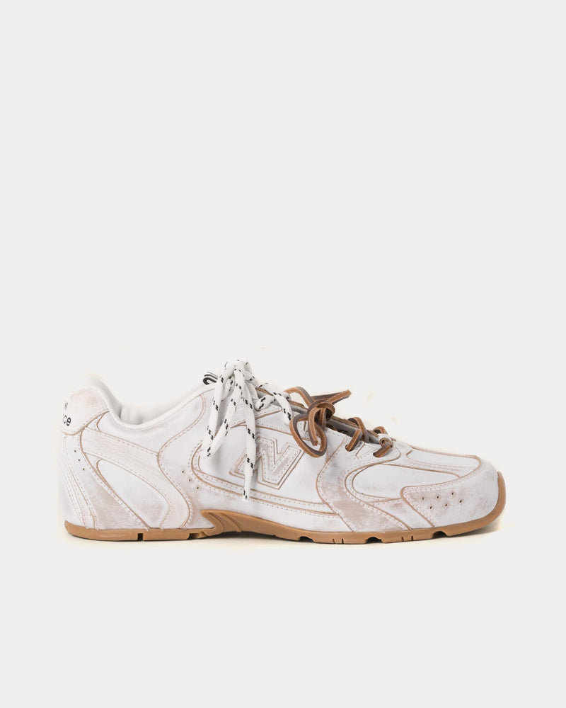 New Balance x Miu Miu 530 SL Leather White Low Top Sneakers - 1