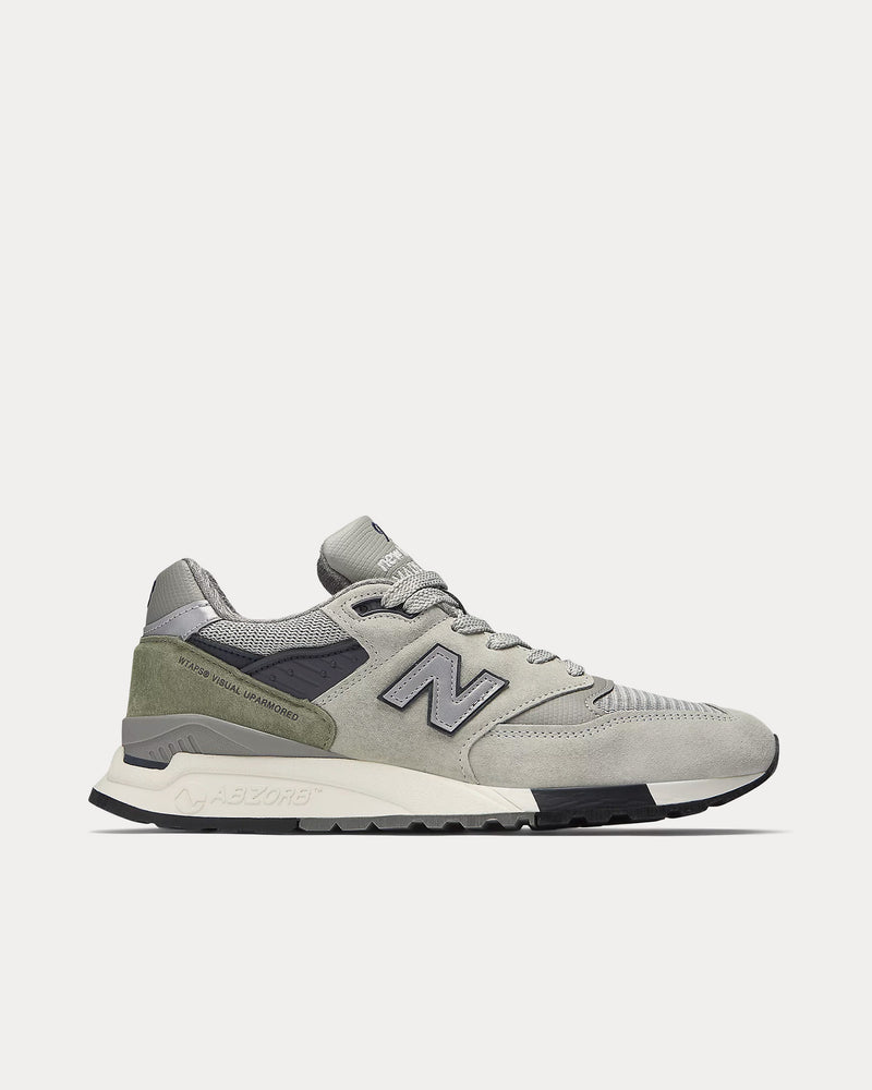 New Balance x WTAPS Made in USA 998 Grey / Black Low Top Sneakers - 1