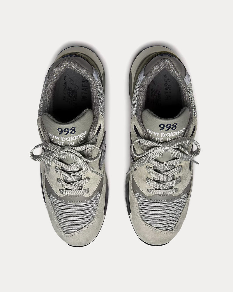 New Balance x WTAPS Made in USA 998 Grey / Black Low Top Sneakers - 2