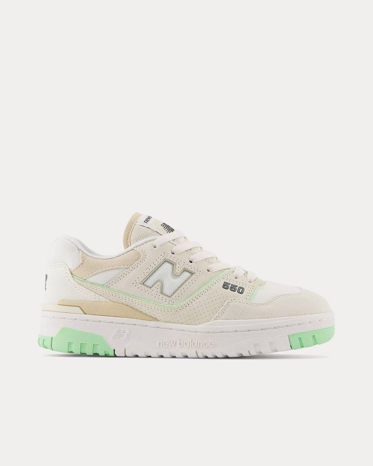 New Balance 550 Turtledove / Sandstone / Green Aura Low Top Sneakers - 1