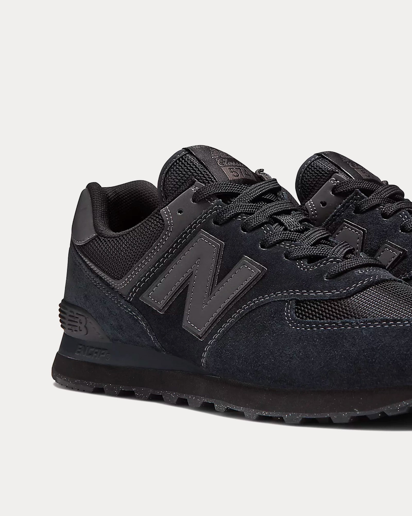 New Balance 574 Black Low Top Sneakers - 2