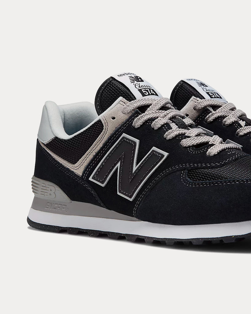New Balance 574 Black / White Low Top Sneakers - Sneak in Peace