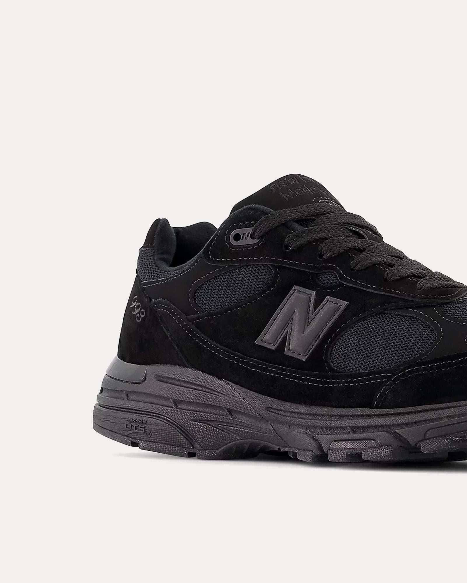 New Balance Made in USA 993 Black Low Top Sneakers - 3