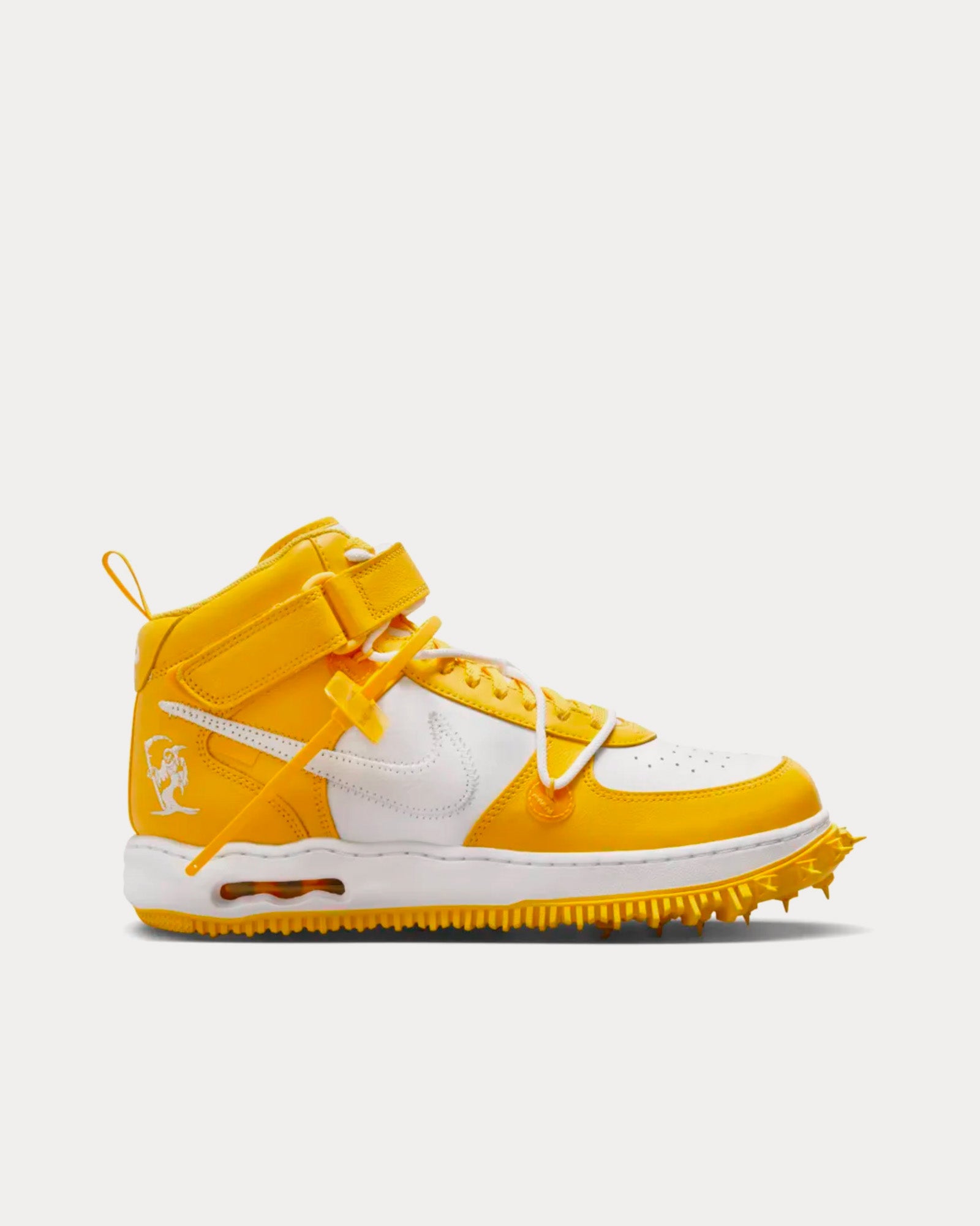 Nike x Off-White Air Force 1 Mid White / Varsity Maize Mid Top Sneakers - 1