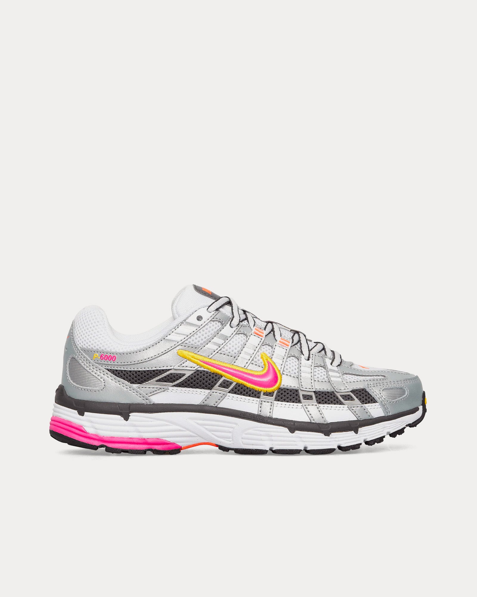 Nike P-6000 White / Laser Fuchsia / Silver Low Top Sneakers - 1