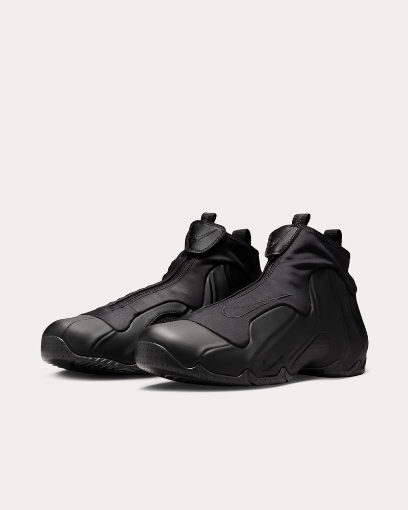 Nike Air Flightposite Triple Black High Top Sneakers - 3