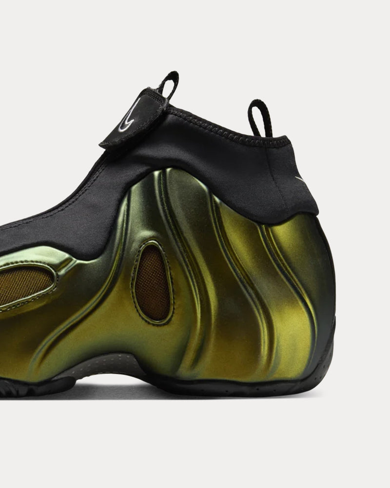 Nike Air Flightposite Black / Metallic Gold High Top Sneakers - 5