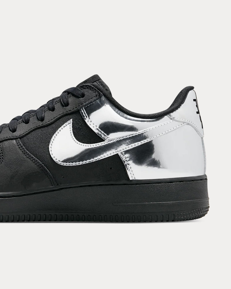 Nike Air Force 1 Low 'All-Star' Black / Metallic Silver Low Top Sneakers - 5