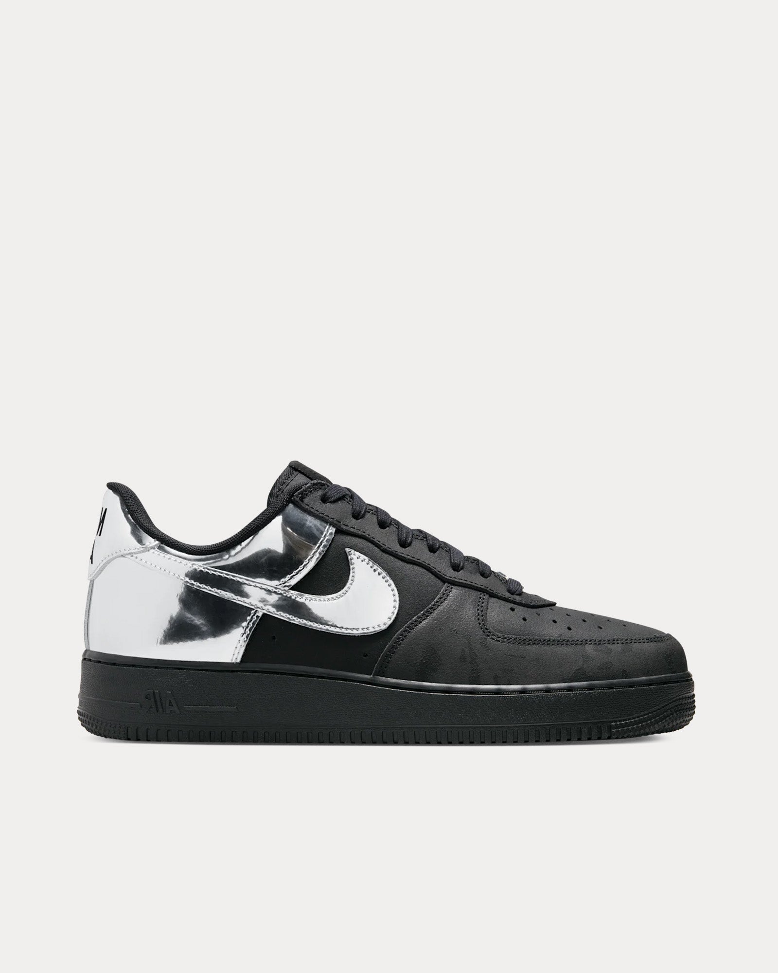 Nike Air Force 1 Low 'All-Star' Black / Metallic Silver Low Top Sneakers - 1