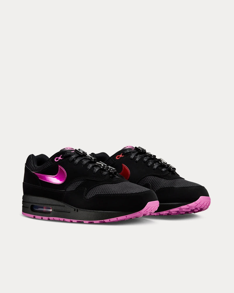 Nike Air Max 1 Premium 'Valentine Days Pack' Black / Playful Pink / Red Low Top Sneakers - 3