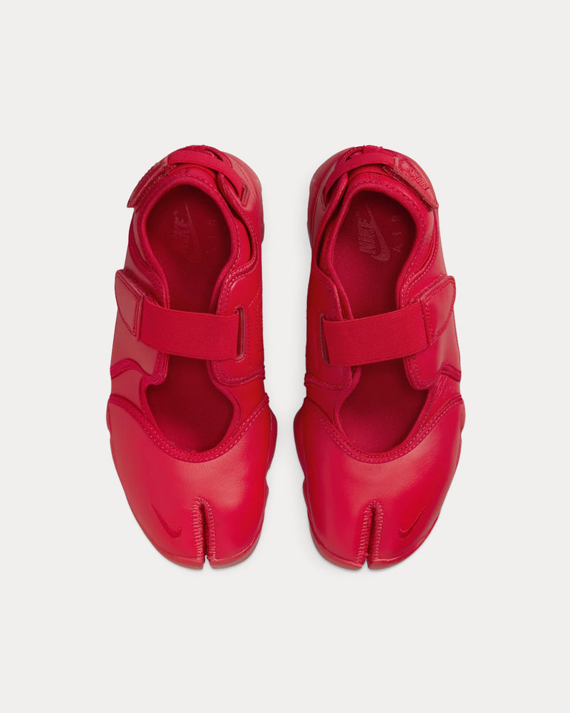 Nike Air Rift Leather Fire Red Slip On Sneakers - 2