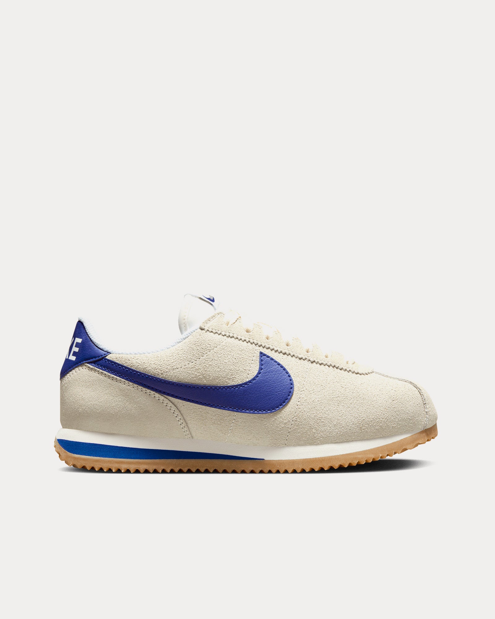 Nike Cortez Suede Pale Ivory Deep Royal Blue Low Top Sneakers Sneak in Peace