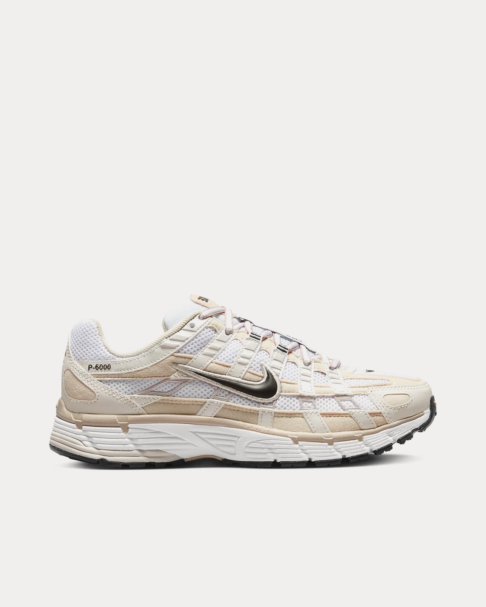 Nike P-6000 Light Orewood Brown / White / Metallic Summit White / Black Low Top Sneakers - 1